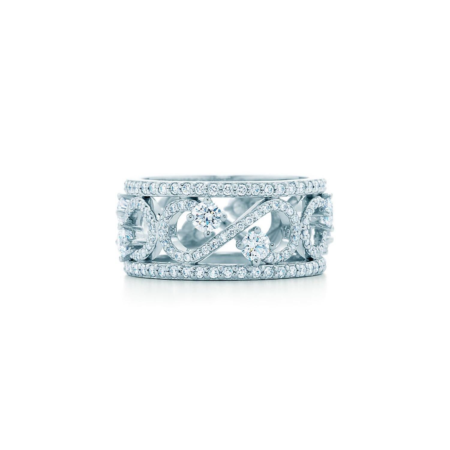 Tiffany & Co Enchant Schnörkel-Diamantring aus Platin 1,70 tcw 7