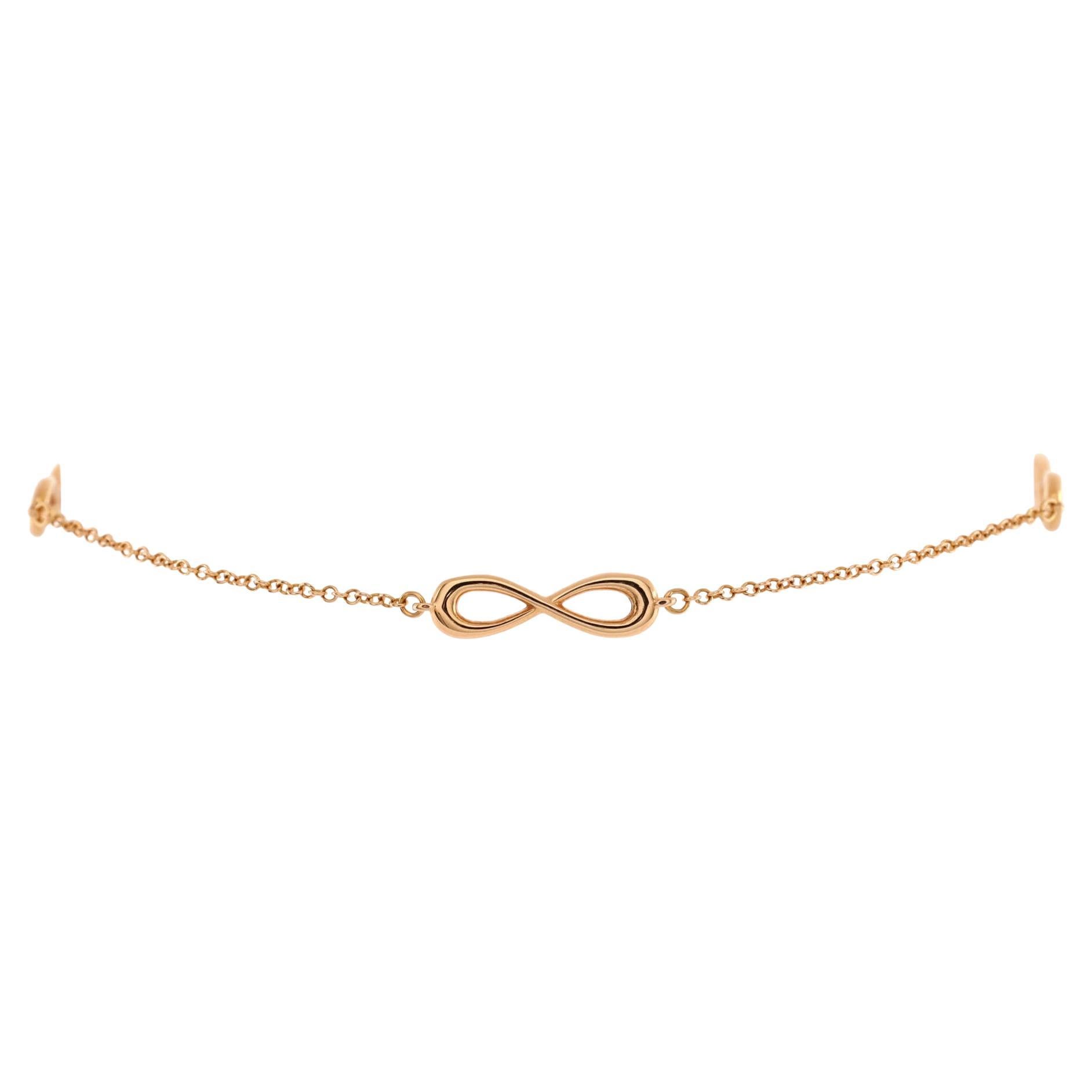 Tiffany & Co. Endless Infinity Bracelet 18k Rose Gold