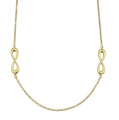 Tiffany & Co. Endless Infinity Station Chain Necklace in 18 Karat Yellow Gold