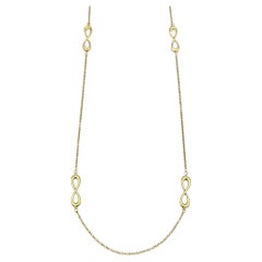 Tiffany & Co. Collana a catena Endless Infinity Station in oro giallo 18 carati