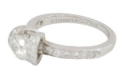 Tiffany & Co Engagement Diamond Platinum Original Ribbon Ring