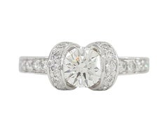 Tiffany & Co Engagement Diamond Platinum Original Ribbon Ring