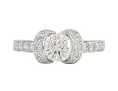 Tiffany & Co Engagement Diamond Platinum Original Ribbon Ring