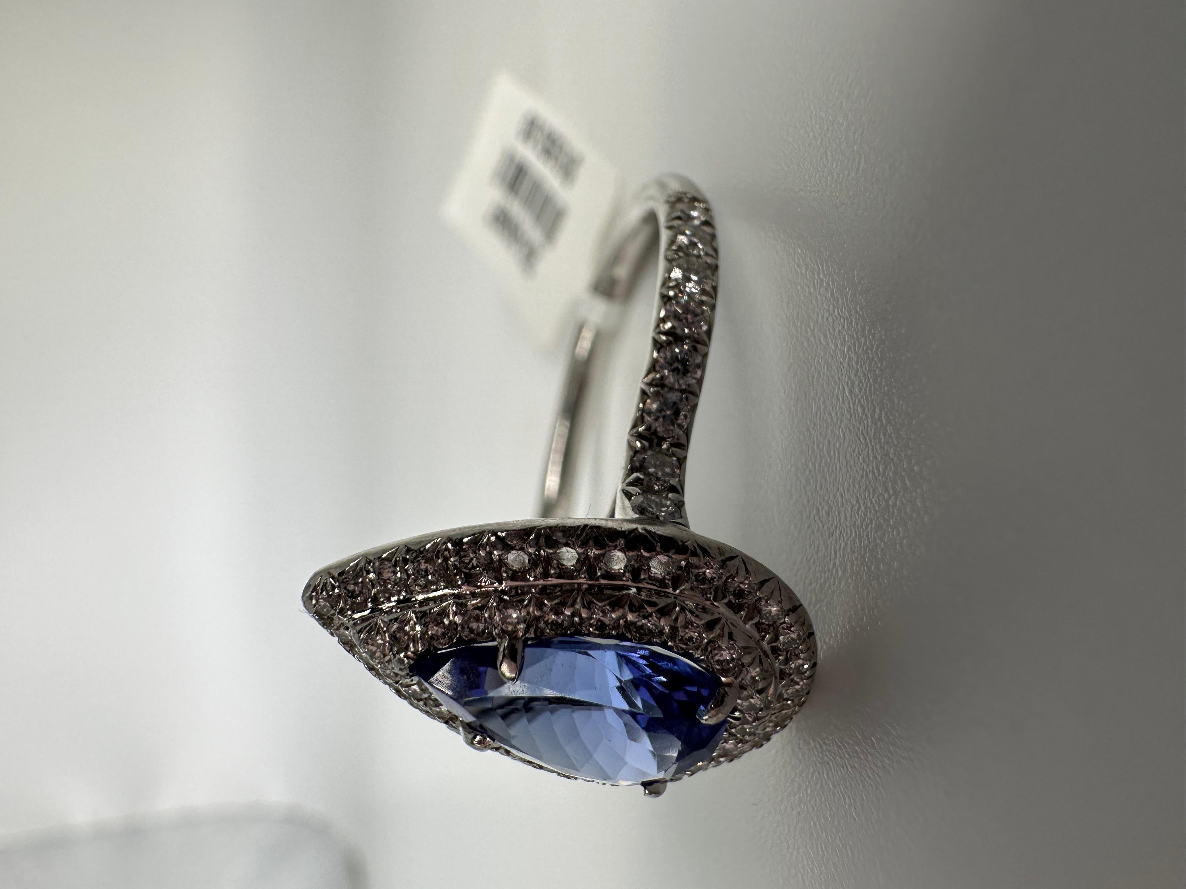 Men's Tiffany & Co engagement diamond ring platinum For Sale
