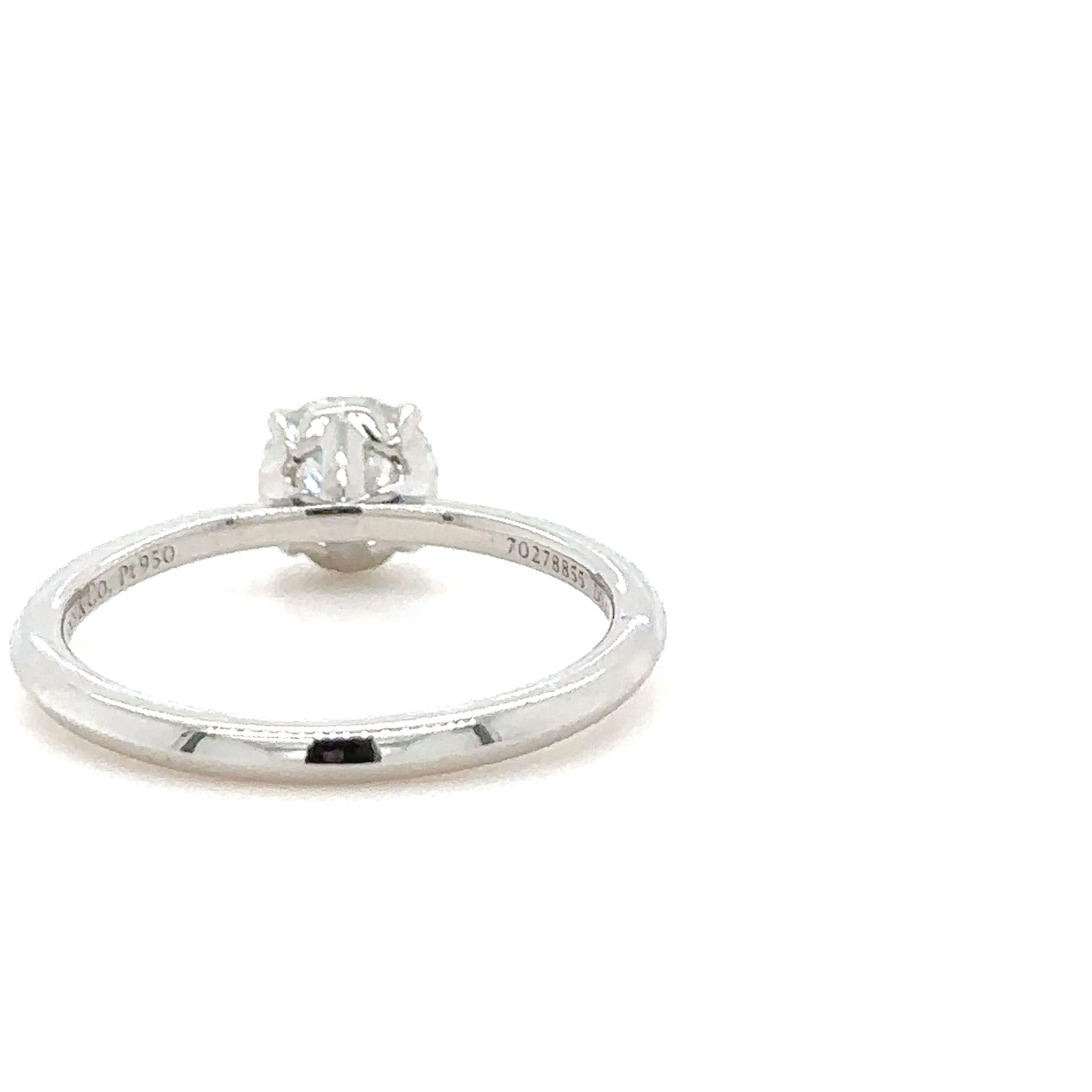 Tiffany & Co Engagement Ring 0.60ct In Excellent Condition In SYDNEY, NSW