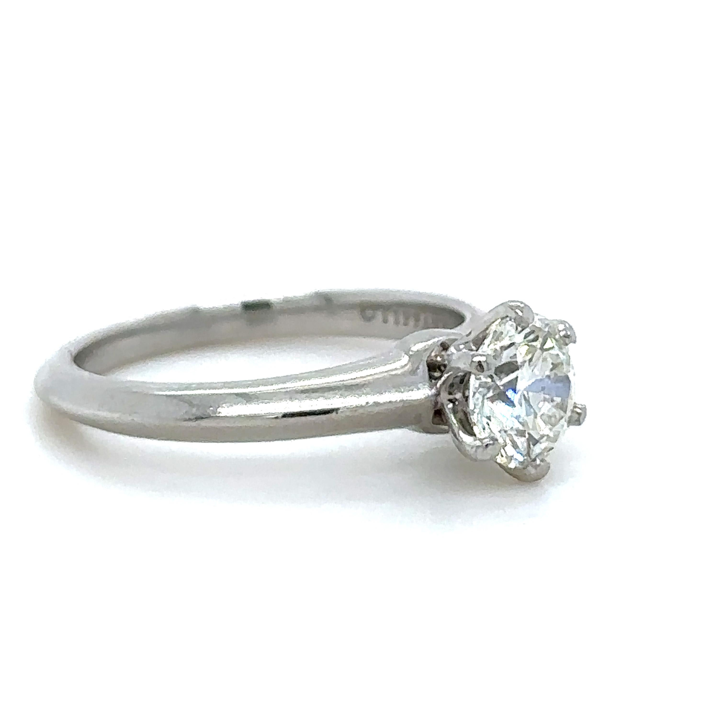 Tiffany & Co Engagement Ring 1.00ct For Sale 1