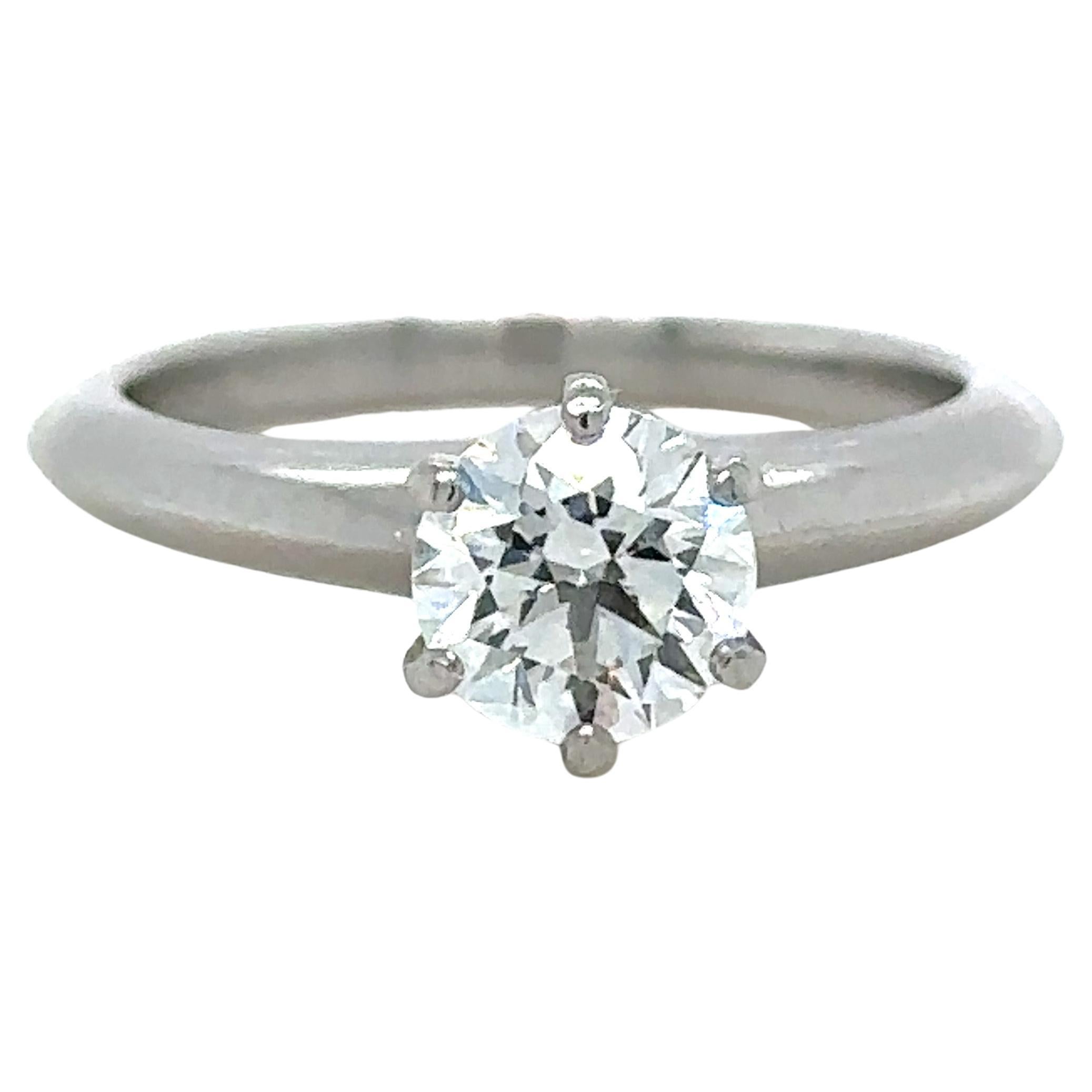 Tiffany & Co Engagement Ring 1.00ct For Sale