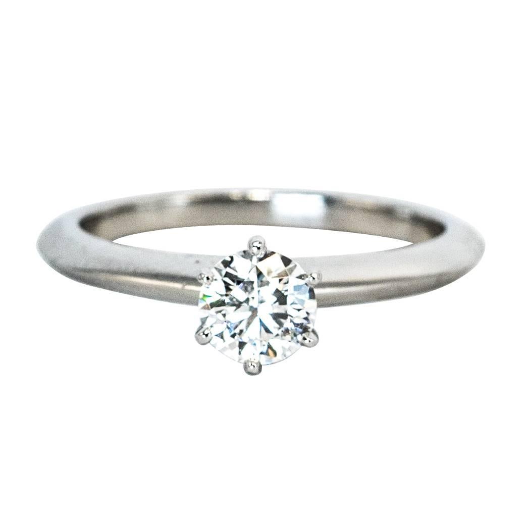 Tiffany & Co. Engagement Ring, .53 Carat Centre