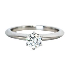 Tiffany & Co. Engagement Ring, .53 Carat Centre