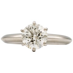 Tiffany & Co. Engagement Ring with 1.28 Carat Centre in Platinum ($18, 200)