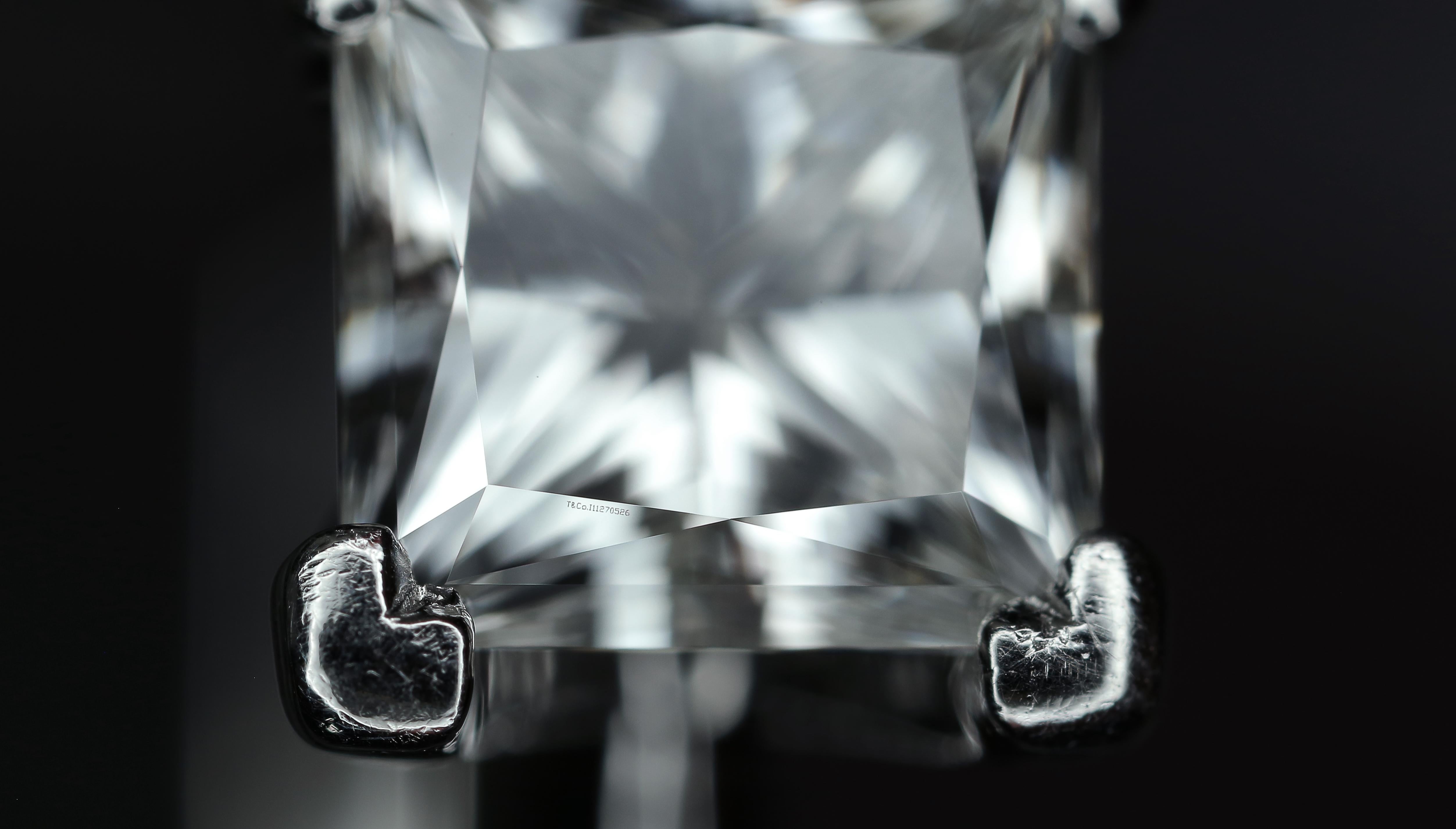 Tiffany & Co. Engagement Ring with .51 Carat H VVS1 Princess Cut in Platinum 5