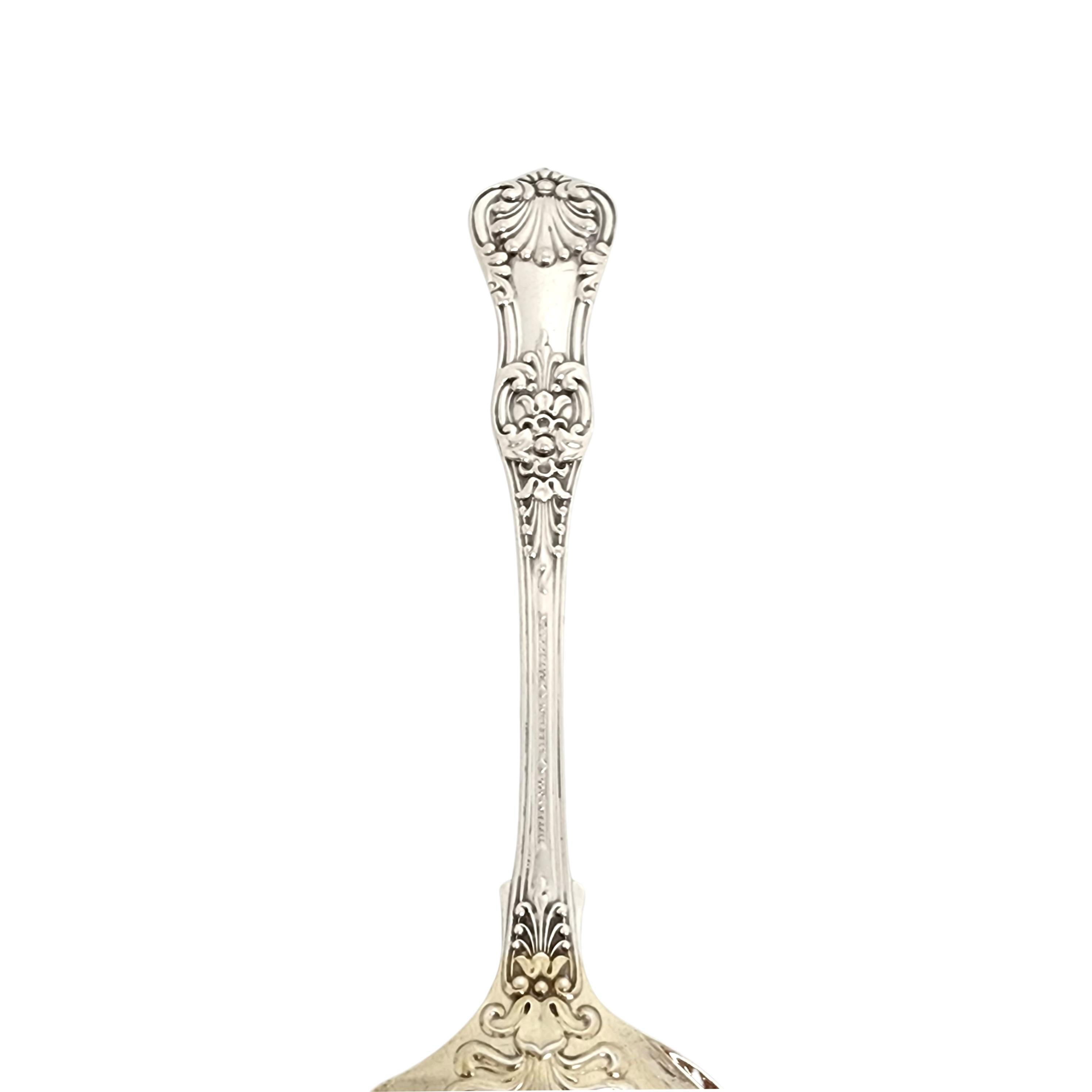 Cuillère à crème glacée à lame en argent sterling lavée à l'or Tiffany & Co English King 1885 en vente 6