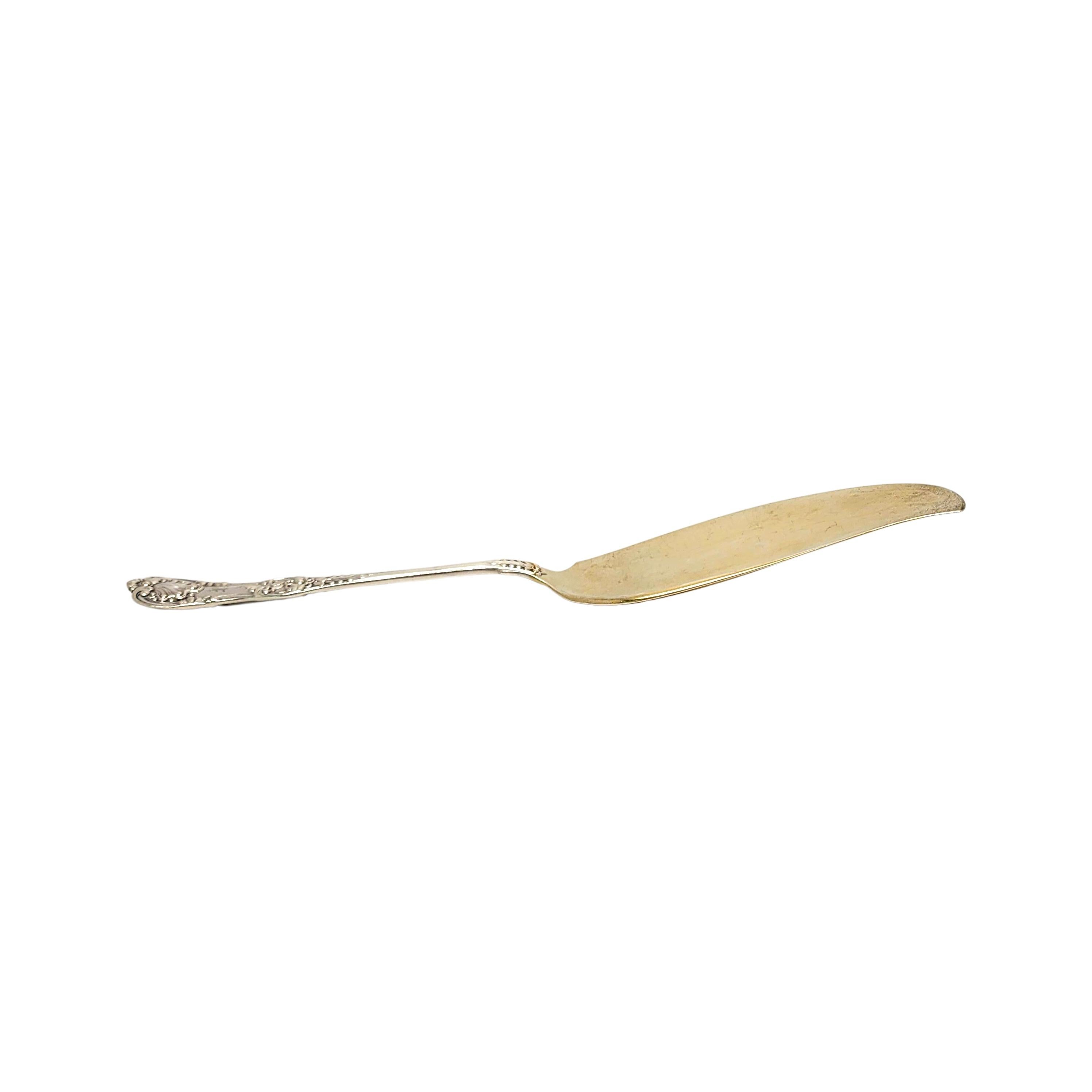 Tiffany & Co English King 1885 Sterling Silver Gold Wash Blade Ice Cream Server For Sale 3