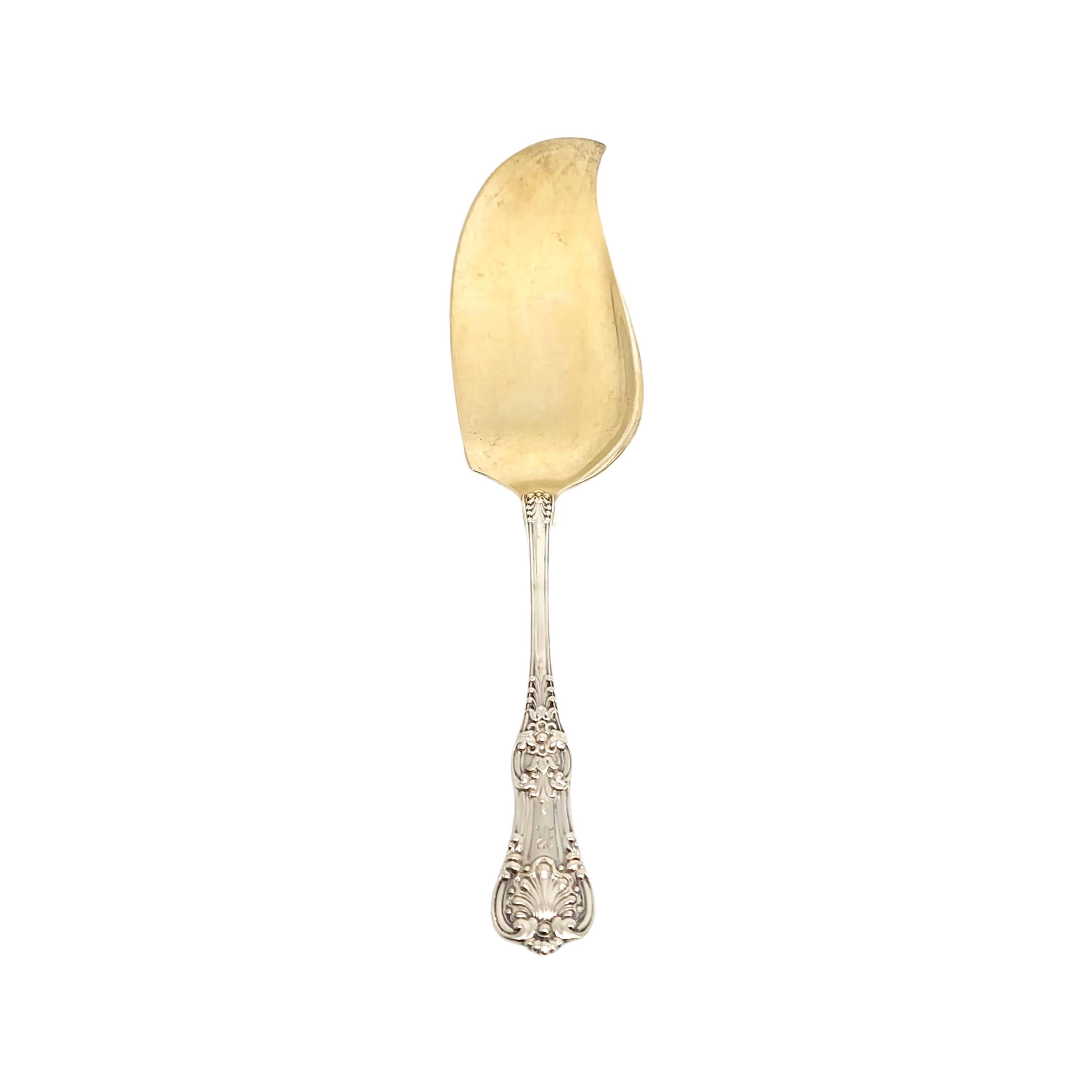 Cuillère à crème glacée à lame en argent sterling lavée à l'or Tiffany & Co English King 1885 en vente 4