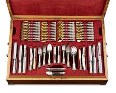 Tiffany & Co. Servizio di posate dorate English King, 216 pezzi