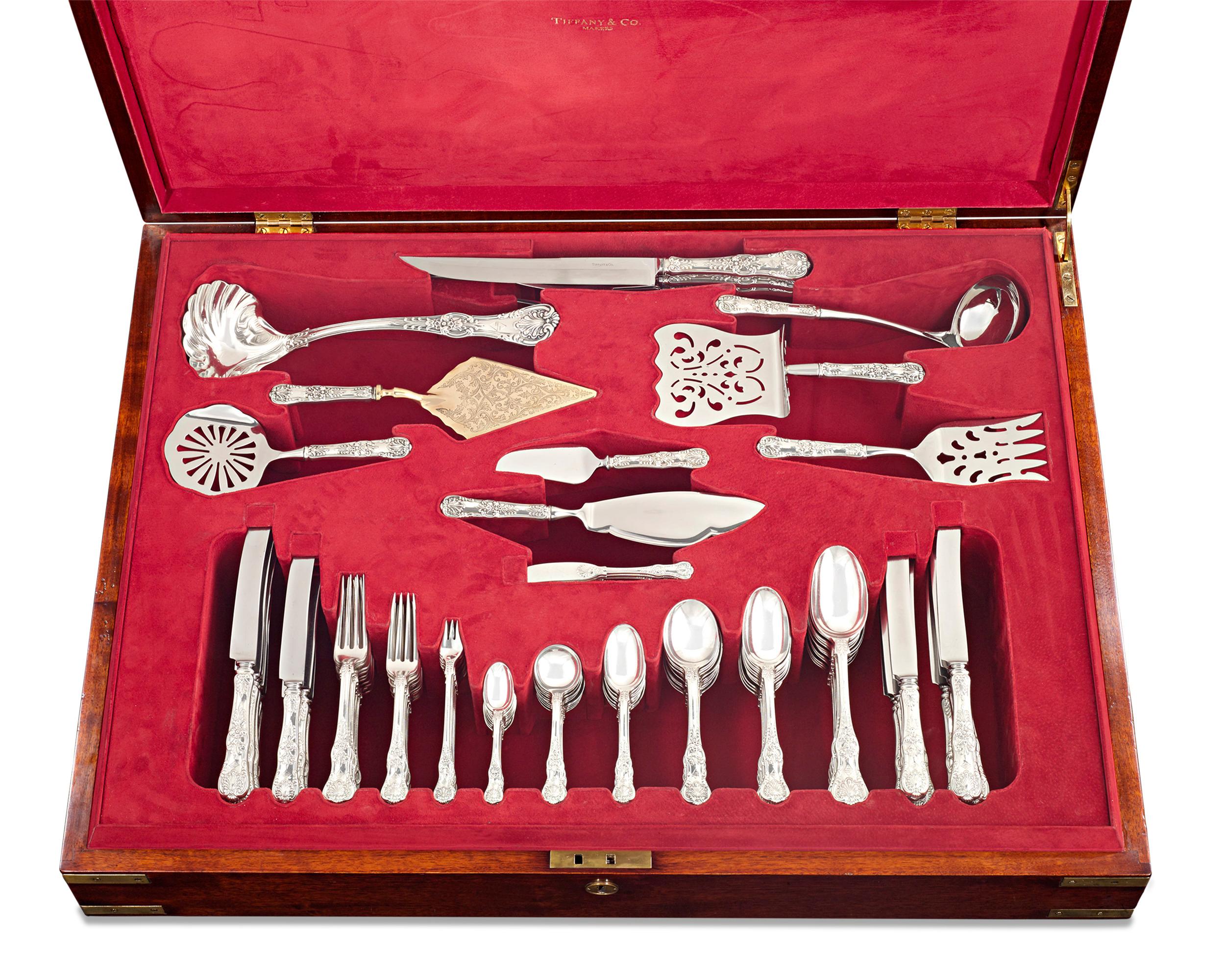 Other Tiffany & Co. English King Silver Flatware Service, 155 Pieces