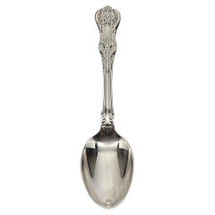 Tiffany & Co English King Sterling Silver Dessert/Oval Soup Spoon 7" #15384