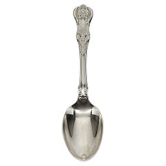 Antique Tiffany & Co English King Sterling Silver Dessert/Oval Soup Spoon 7" #15384