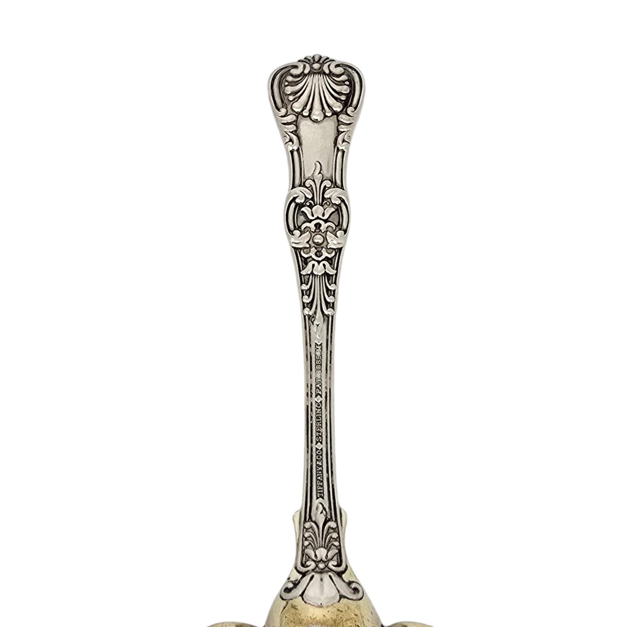 Tiffany & Co English King Sterling Silver Gold Wash Bowl Sugar Sifter #20369 For Sale 2