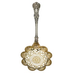 Antique Tiffany & Co English King Sterling Silver Gold Wash Bowl Sugar Sifter #20369