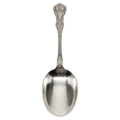 Antique Tiffany & Co English King Sterling Silver Serving Spoon 8 7/8" #15386