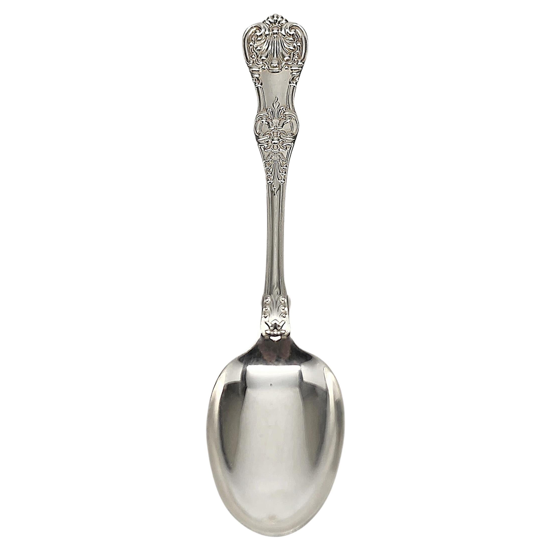 Tiffany & Co English King Sterling Silver Serving Tablespoon 8 1/2" #15385 For Sale