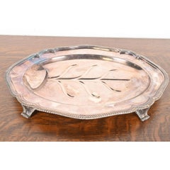 Tiffany & Co. English Silverplate Tree of Life Footed Serving Tray