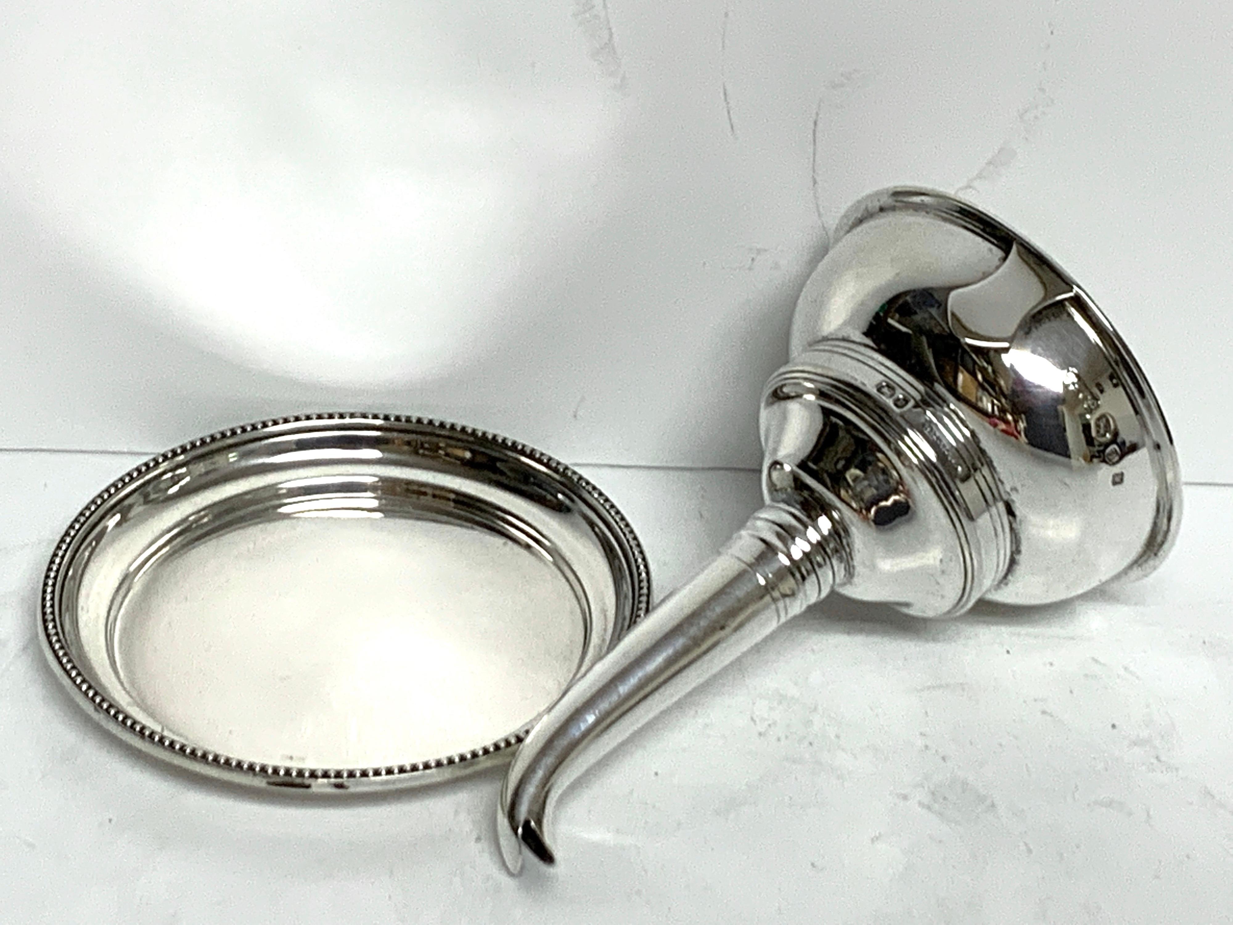 Tiffany & Co. English Sterling Wine Funnel and Tray, London, 1986 9