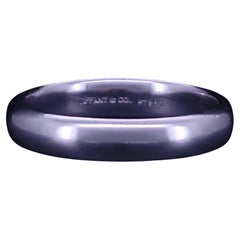 Tiffany & Co. Engraved 4.3mm Platinum Band