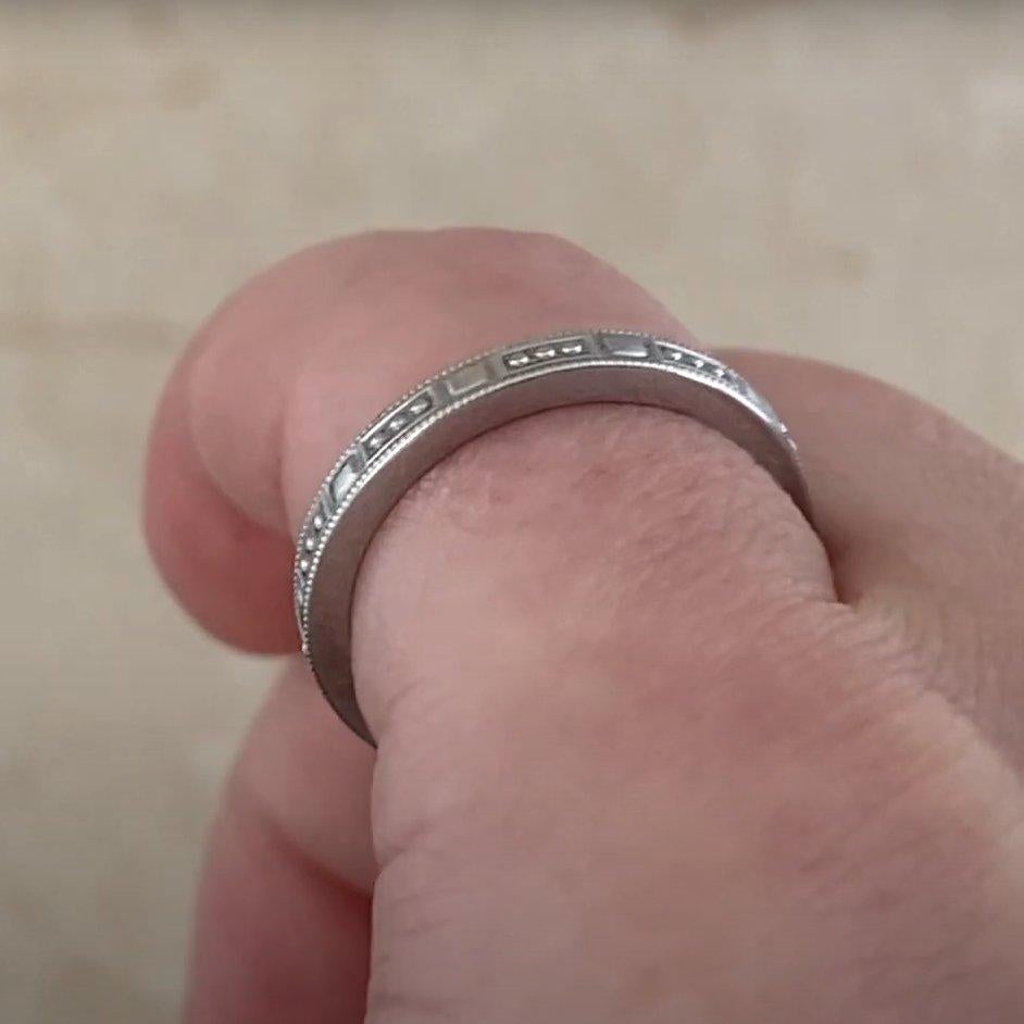 Tiffany & Co. Anneau d'éternité gravé (environ 1 carat), platine en vente 2