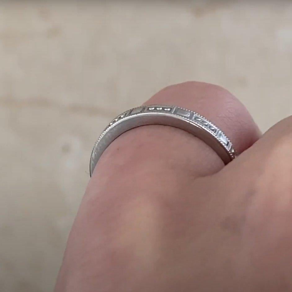 Tiffany & Co. Anneau d'éternité gravé (environ 1 carat), platine en vente 3