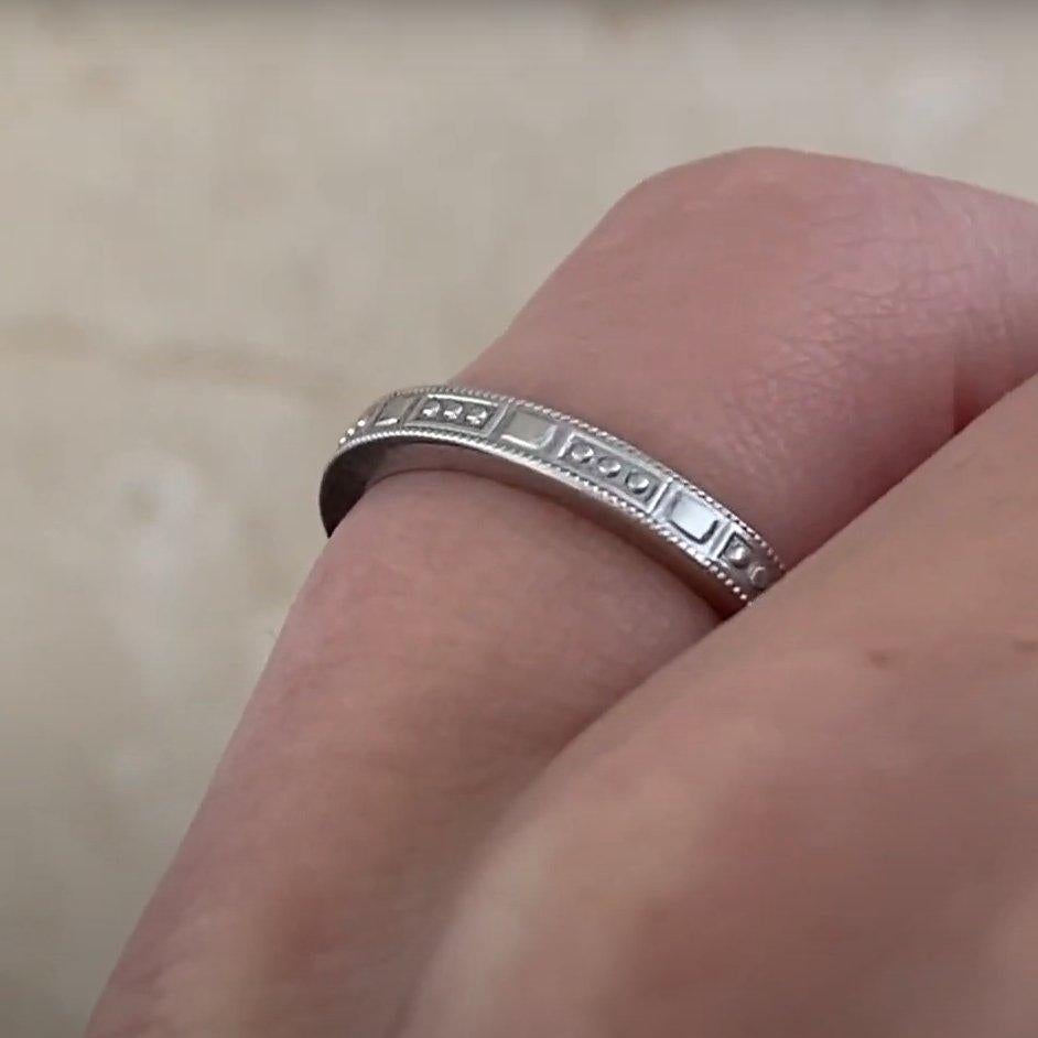 Tiffany & Co. Anneau d'éternité gravé (environ 1 carat), platine en vente 4