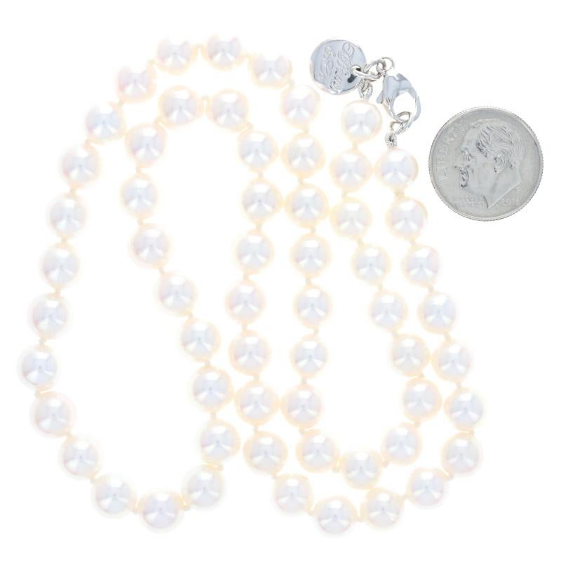 Women's Tiffany & Co. Essential Akoya Pearl Knotted Strand Necklace, White Gold 18k