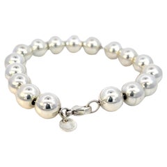 Tiffany & Co Estate 10 mm Ball Bracelet Size 7.5" Sterling Silver