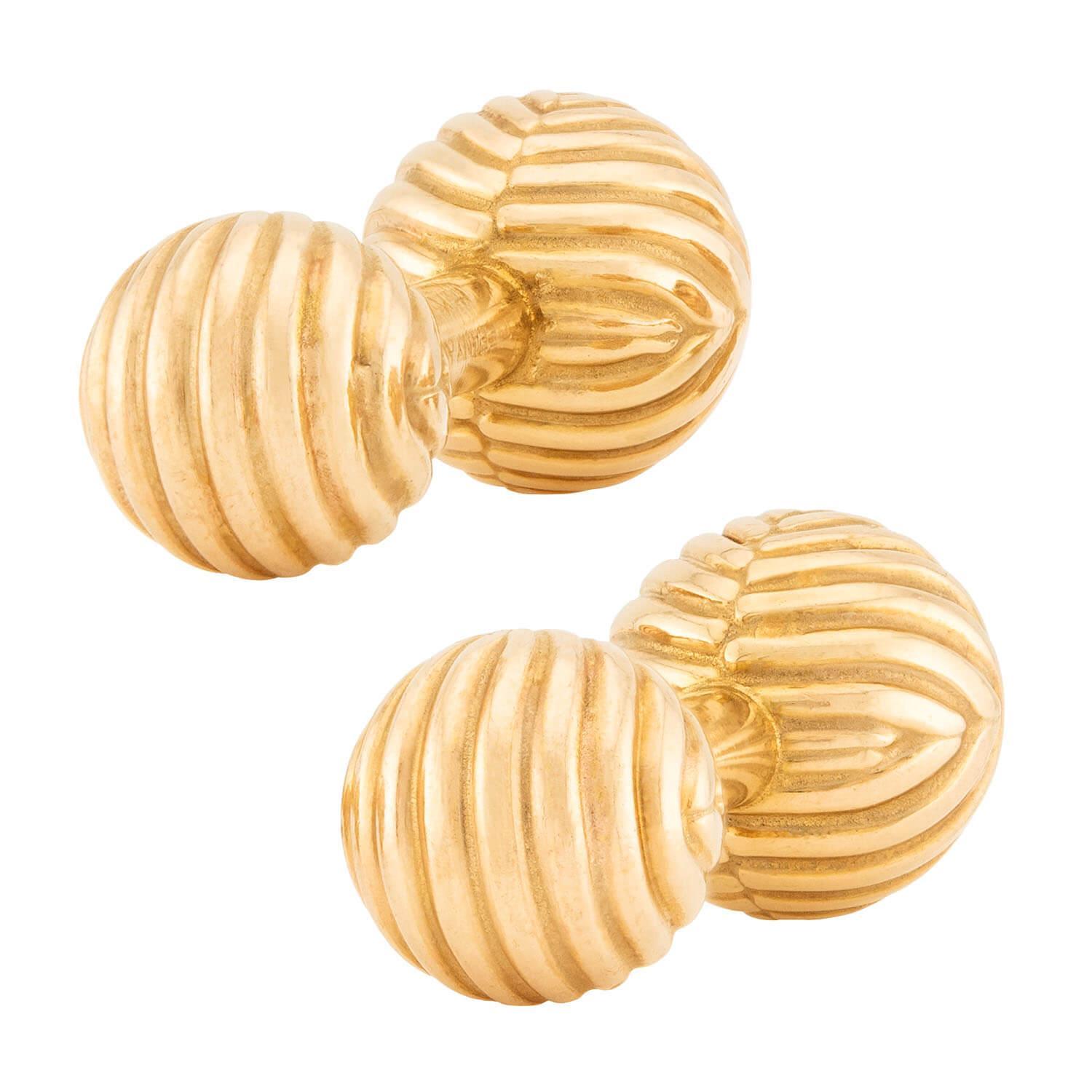 TIFFANY & CO. Estate 14k Manschettenknöpfe (Moderne) im Angebot