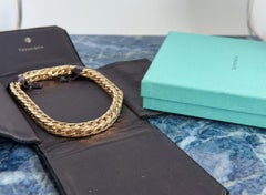 Tiffany & Co. Estate 18 Karat Yellow Gold Link Chain Necklace, 140.3 Grams