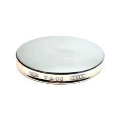 Tiffany & Co Estate "1837" Compact Powder Mirror Sterling Silver