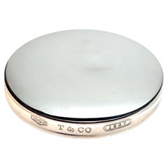 Tiffany & Co Estate "1837" Compact Powder Mirror Sterling Silver