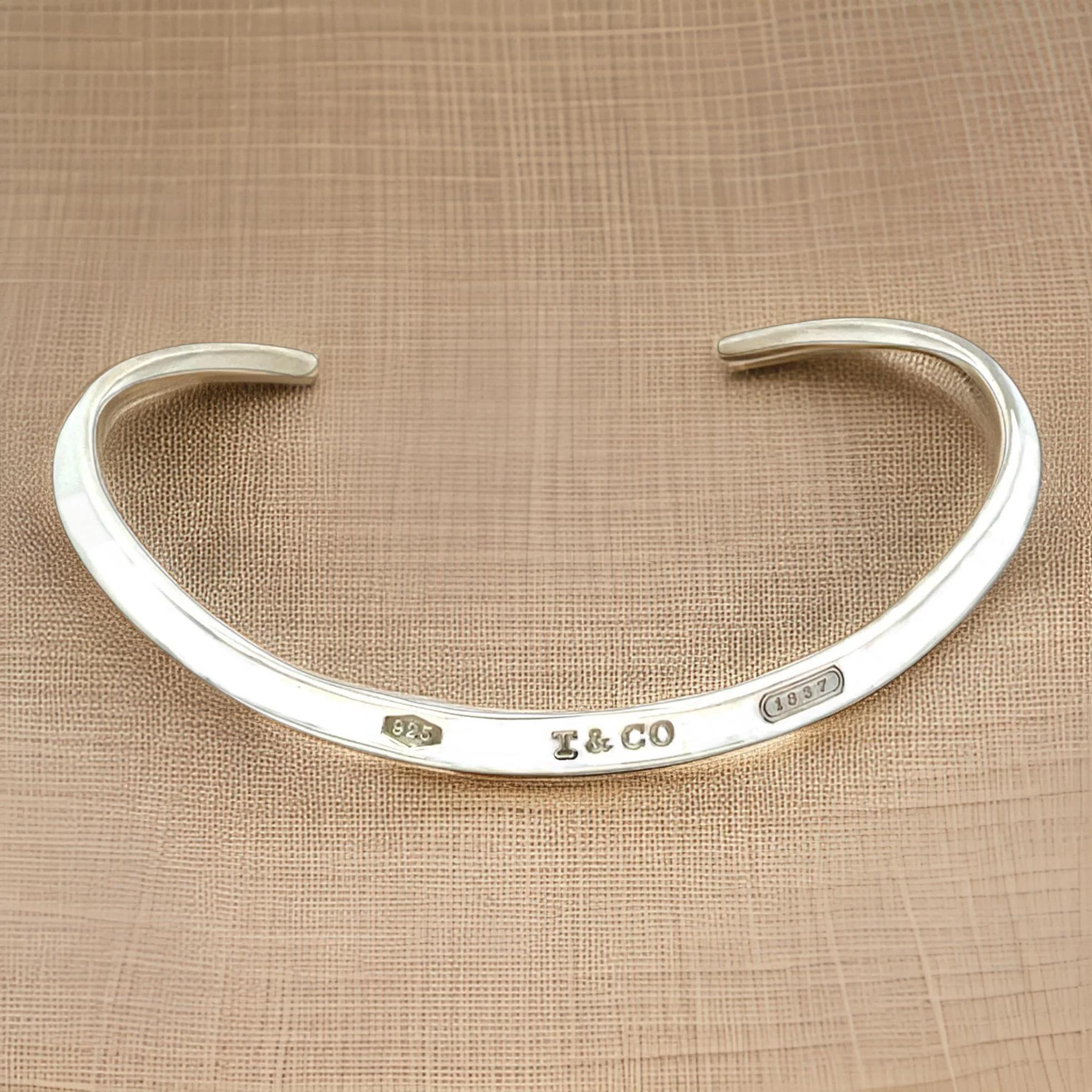 Tiffany & Co Estate 1837 Rare Chocker Sterling Silver 1