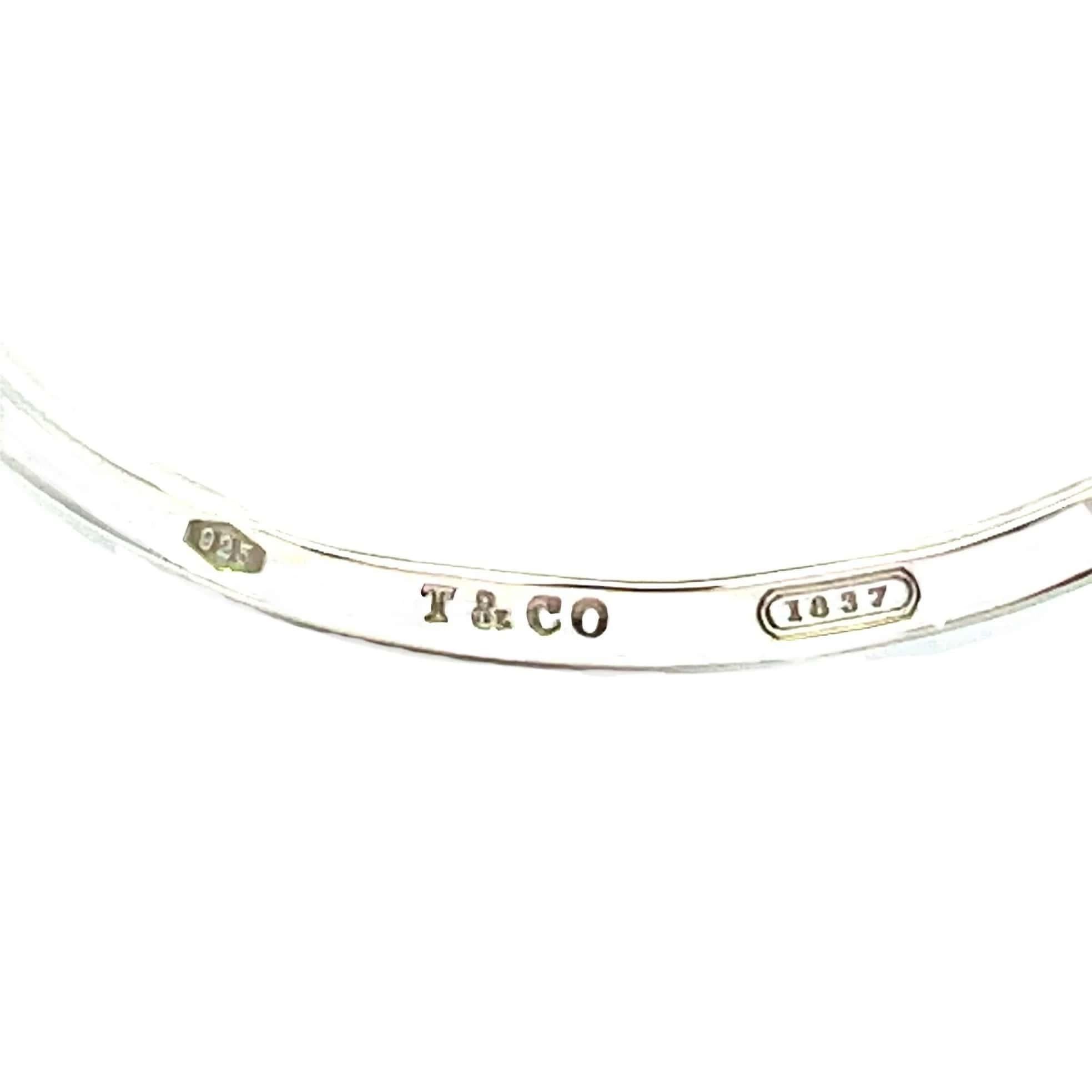 Women's or Men's Tiffany & Co Estate 1837 Rare Chocker Sterling Silver
