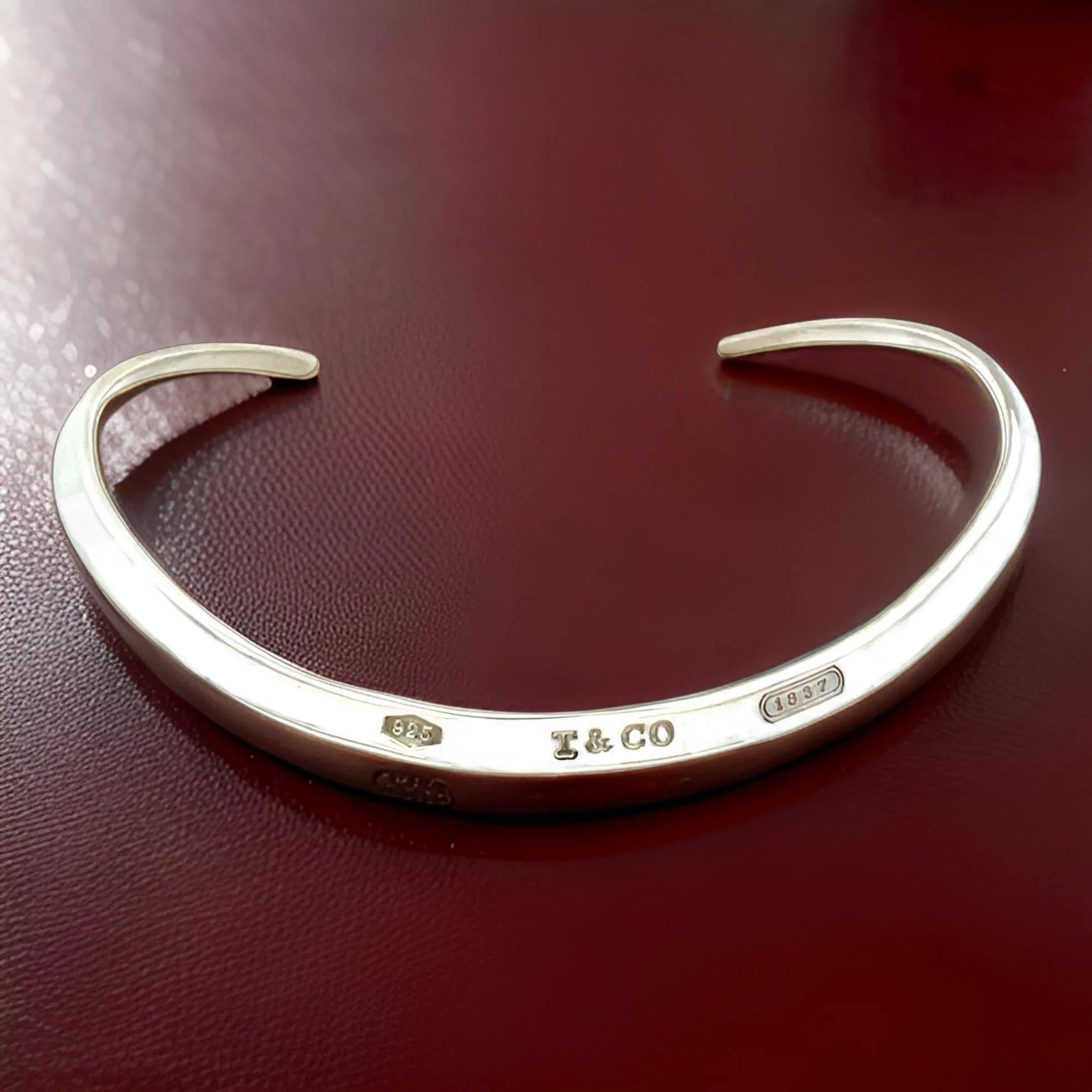Tiffany & Co Estate 1837 Rare Chocker Sterling Silver 2