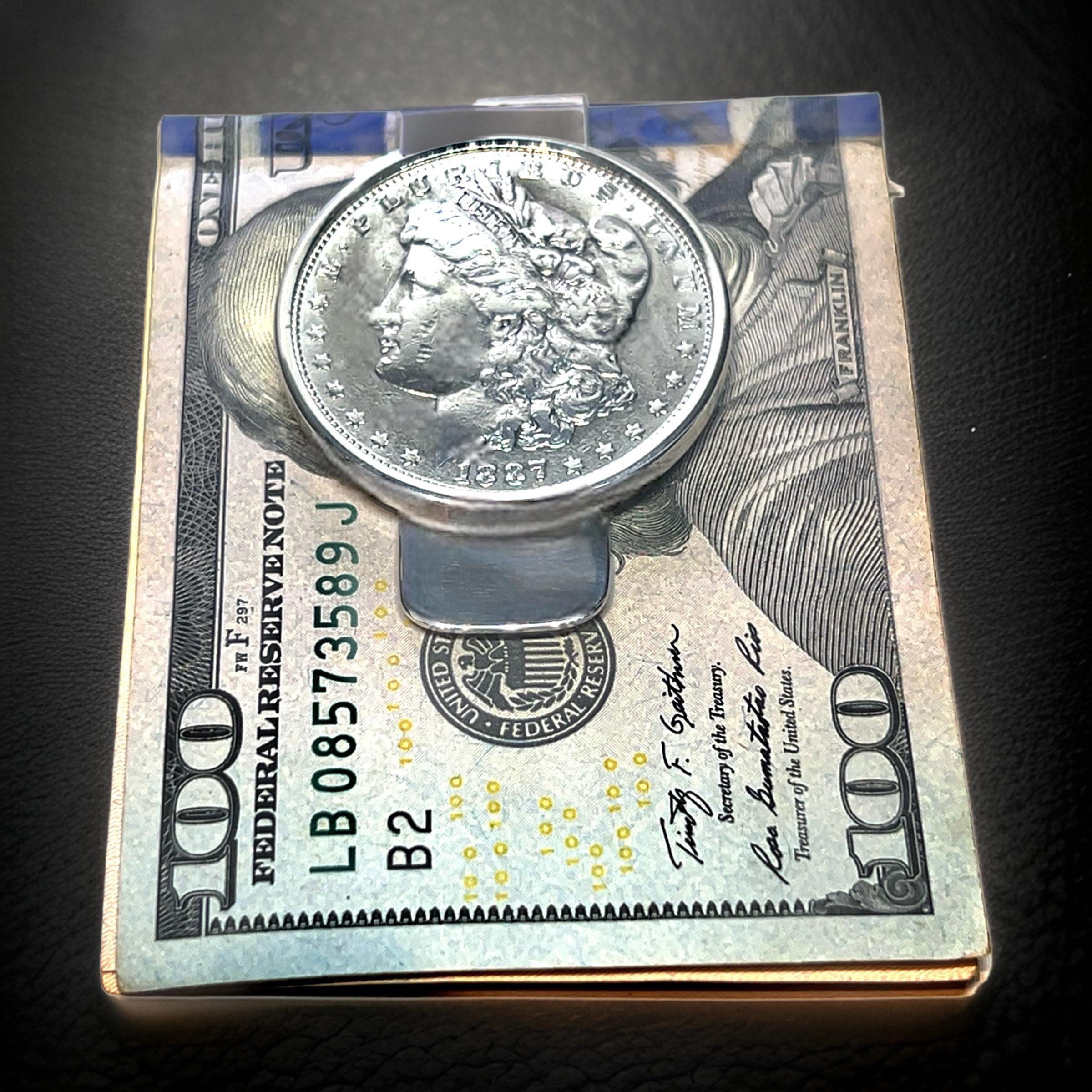 Tiffany & Co Estate 1887 E. Pluribus Unum Makers Money Clip Sterling Silver For Sale 2