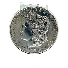 Tiffany & Co. Estate 1898 Rare Large Dollar Money Clip Silver