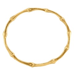 TIFFANY & CO. Estate 18k Bamboo Bangle