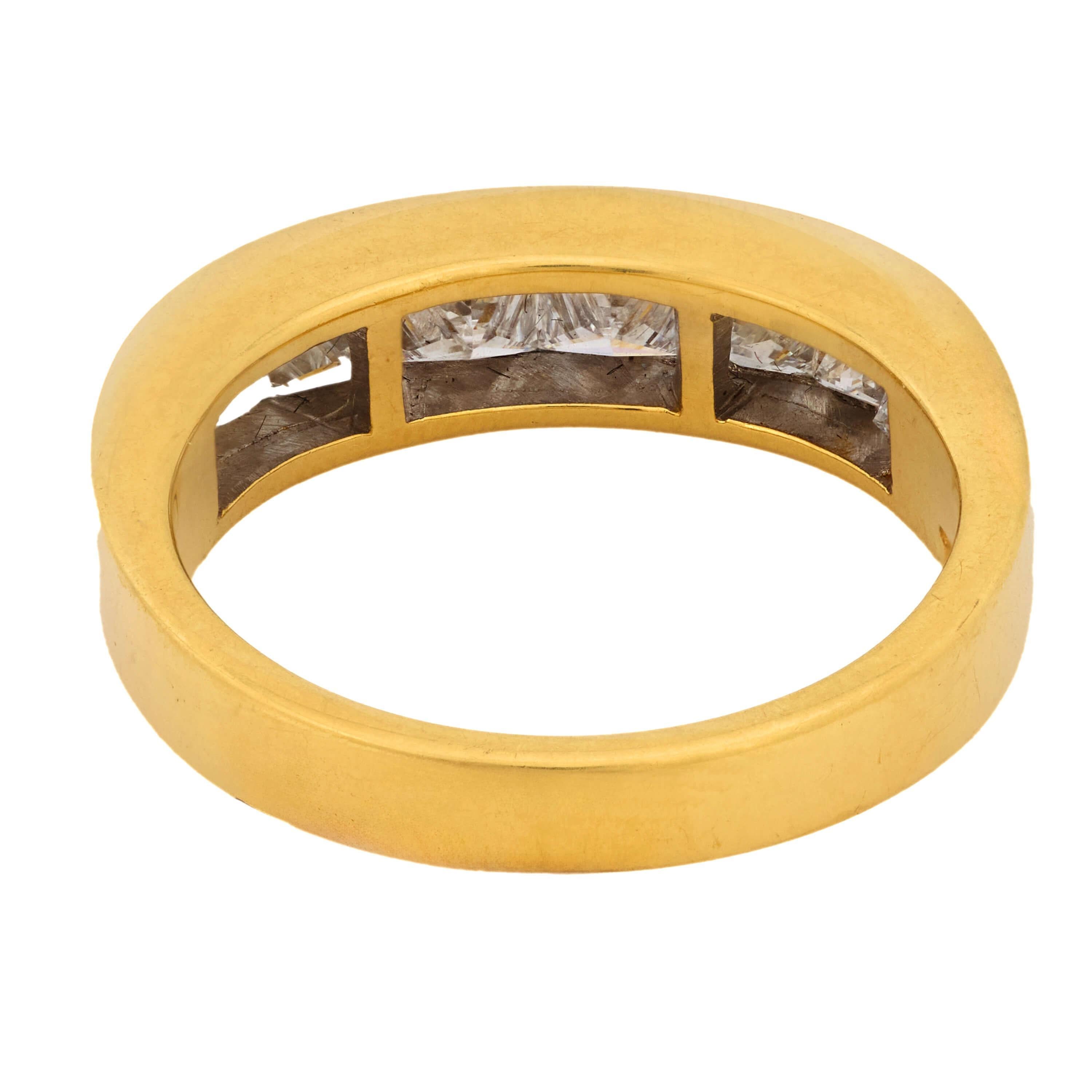 TIFFANY & CO. Media banda de diamantes Estate 18k Corte princesa en venta