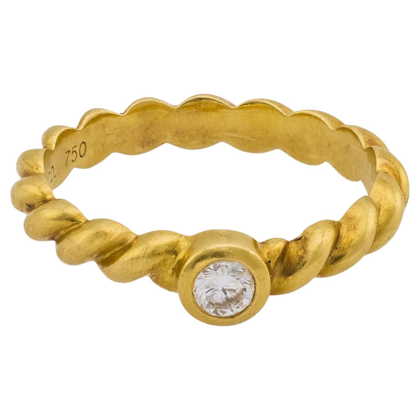 TIFFANY 
CO. Estate 18k Diamond Ring For Sale