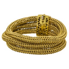 TIFFANY & CO. Estate 18k Three-Strand Bracelet