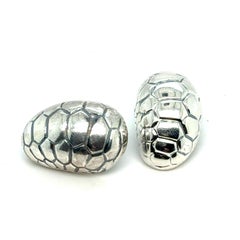 Tiffany & Co Estate Alligator Clip on Earrings Sterling Silver