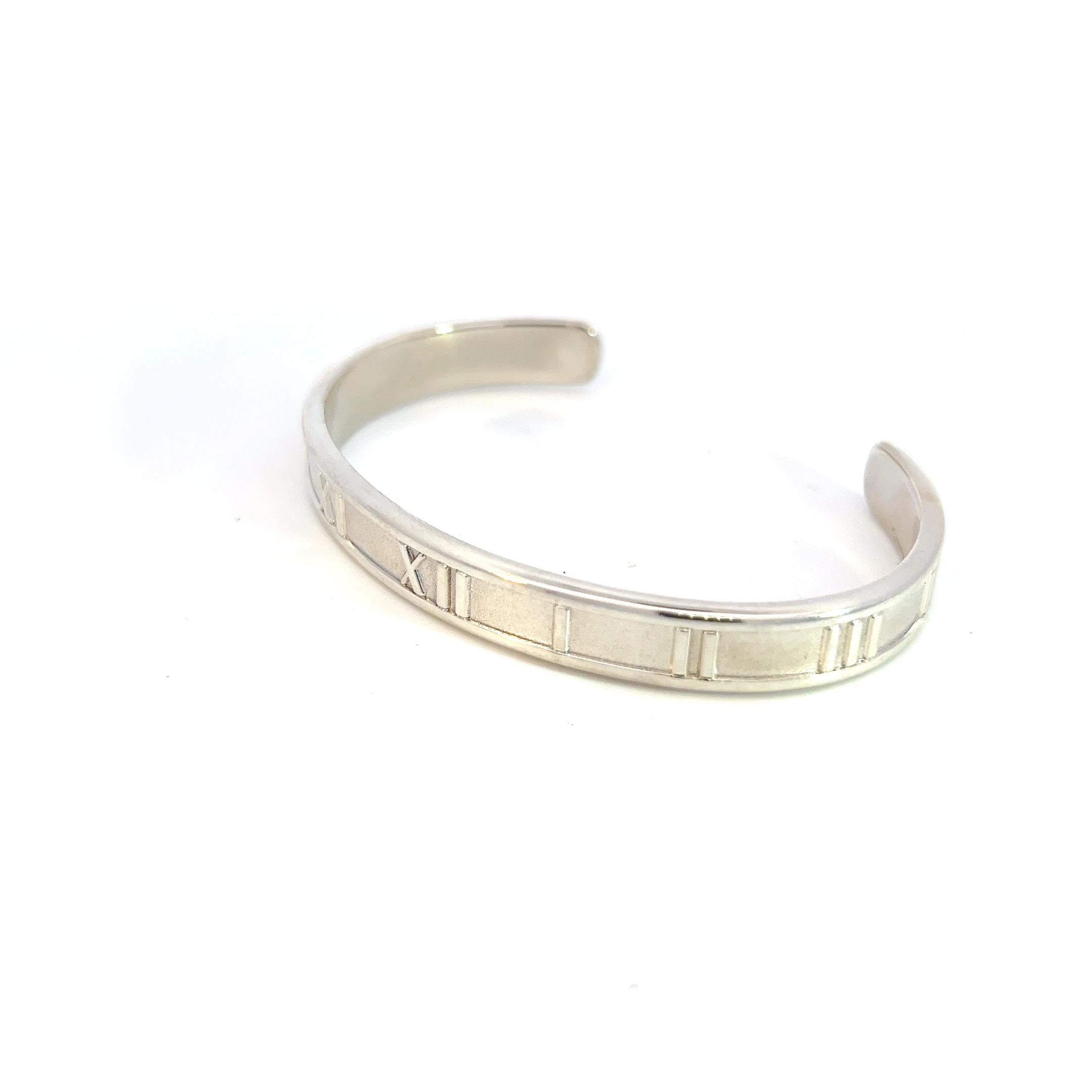Authentic Tiffany & Co Estate Atlas Cuff Bracelet 7