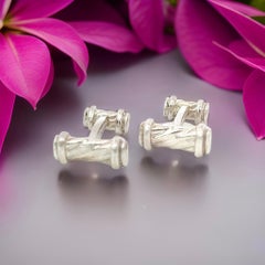 Tiffany & Co Estate "Atlas" Cufflinks Sterling Silver 9.29 Grams